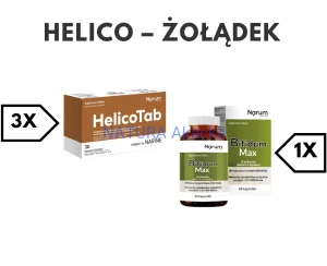 HELICO ŻOŁĄDEK zestaw Narum (3x HelicoTab, 1x Bifidum Max)