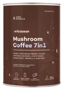 AURA HERBALS Mycodrop Mushroom Coffee 7w1 250g - kawa z grzybami