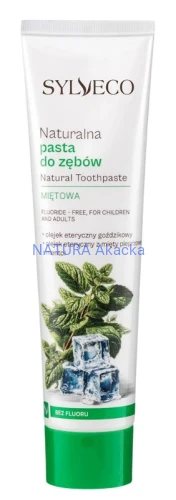 5906657522672 Pasta do zębów miętowa bez fluoru 100ml SYLVECO