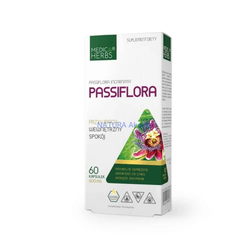 5907622656293 Passiflora 600mg, 60 kaps Medica Herbs