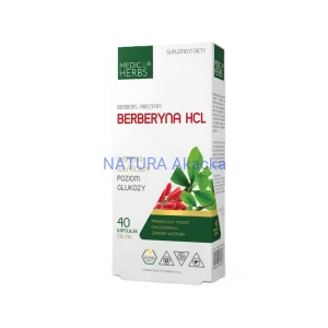 Berberyna HCL 500mg 40 kaps Medica Herbs