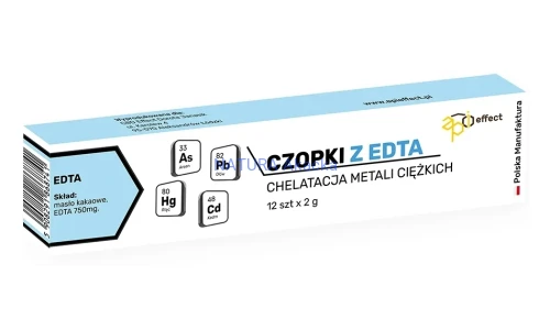 5908291868741 Czopki propolisowe z EDTA na metale ciężkie 12sztuk
