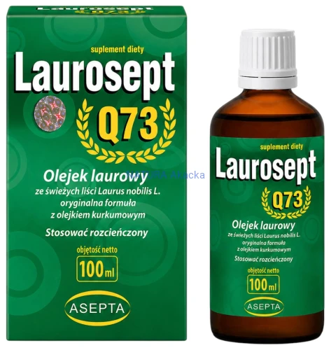 5907771496405 ASEPTA Laurosept Q73 100ml - Olejek laurowy + olejek z kurkumy