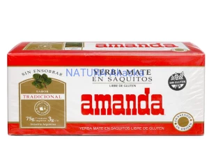 Yerba Mate AMANDA klasyczna fix 25*3g (saszetki bez koperty)