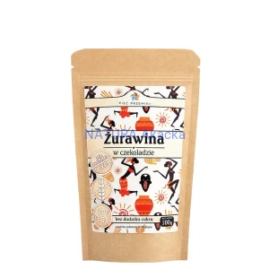 PIĘĆ PRZEMIAN Żurawina w czekoladzie bez cukru bezglutenowa 100g