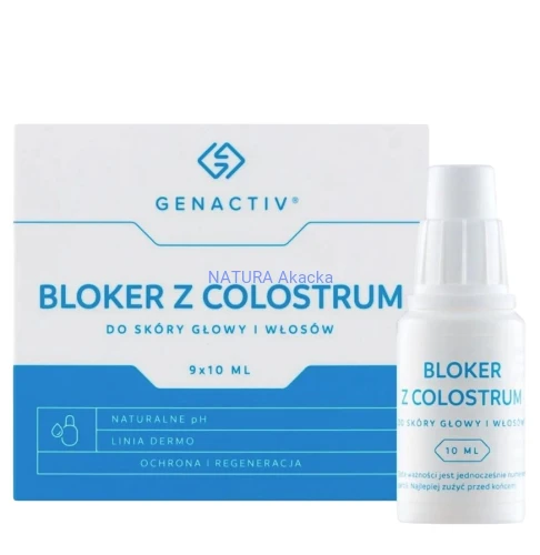 5907546536299 Genactiv Bloker z Colostrum 9 szt 10 ml