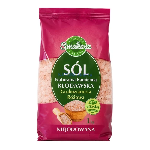 5901157041364 SMAKOSZ Sól kłodawska gruboziarnista naturalna kamienna niejodowana 1kg