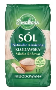 SMAKOSZ Sól kłodawska miałka naturalna kamienna niejodowana 1,1kg