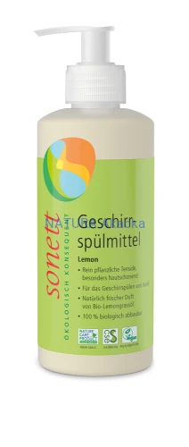 4007547307308 Sonett Płyn do mycia naczyń Cytrynowy 300 ml (z dozownikiem)