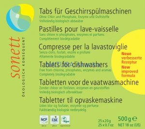 Sonett Tabletki do zmywarki 0,5 kg, 25 sztuk