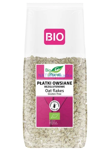 5902488066118 BIO PLANET Płatki owsiane BEZGLUTENOWE BIO 600g