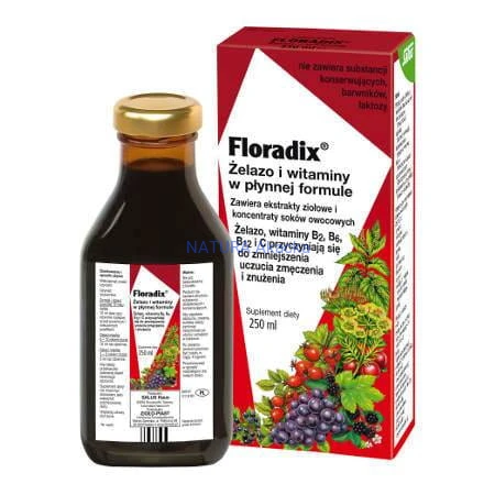 FLORADIX Żelazo i Witaminy 250 ml